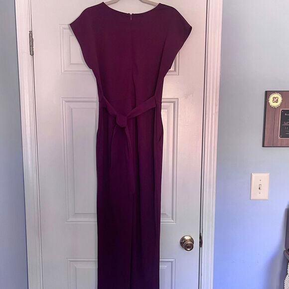 Brand New She + Sky Women's Large Plum Purple Jumpsuit With Pockets - Picture 10 of 11